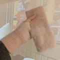 Fingerless Knit Gloves