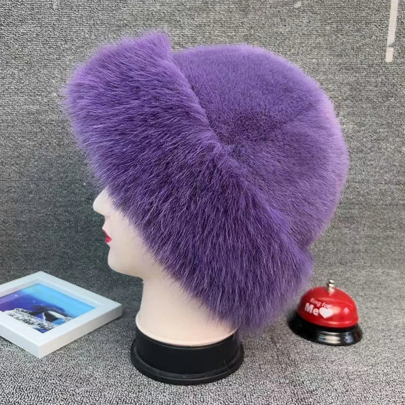 Faux Fur Winter Beanie