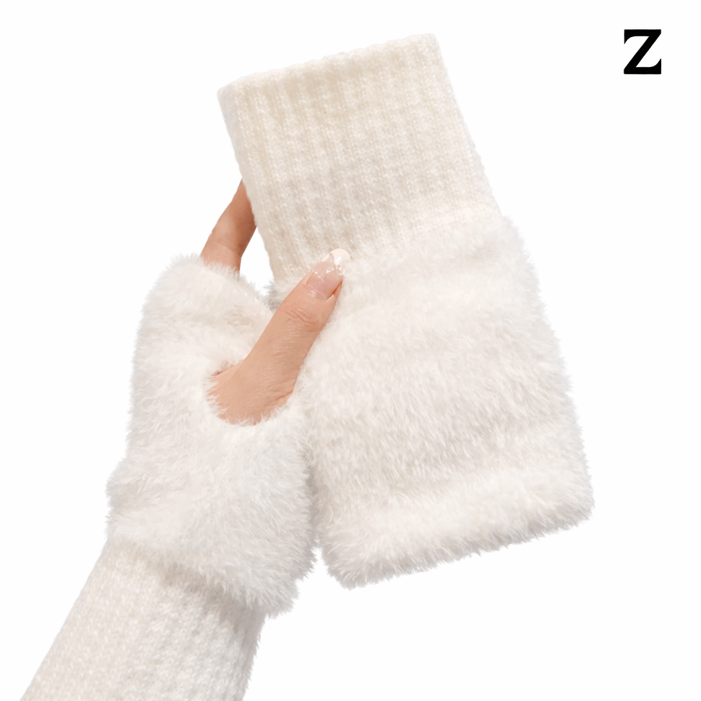 Fingerless Knit Gloves