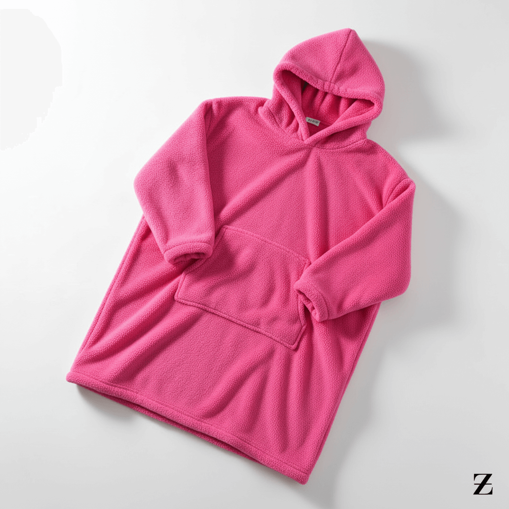 Hooded Fleece Blanket Robe