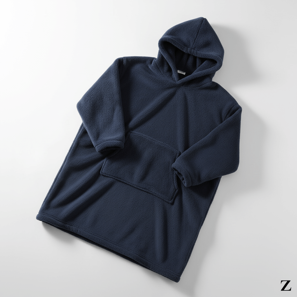 Hooded Fleece Blanket Robe