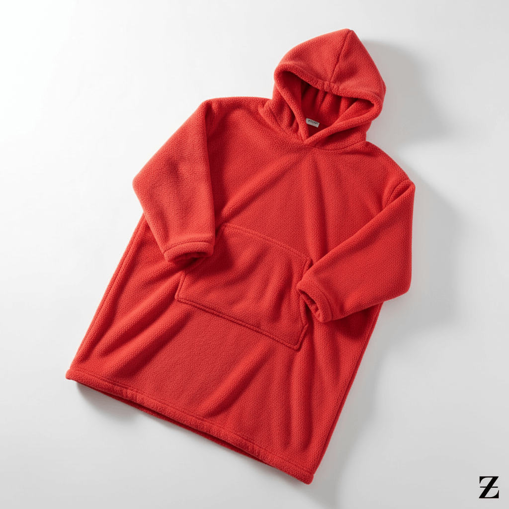 Hooded Fleece Blanket Robe