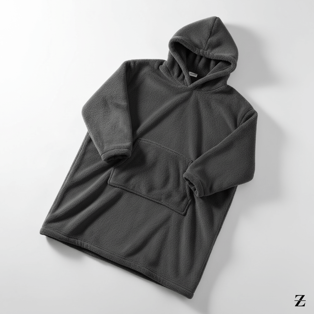 Hooded Fleece Blanket Robe