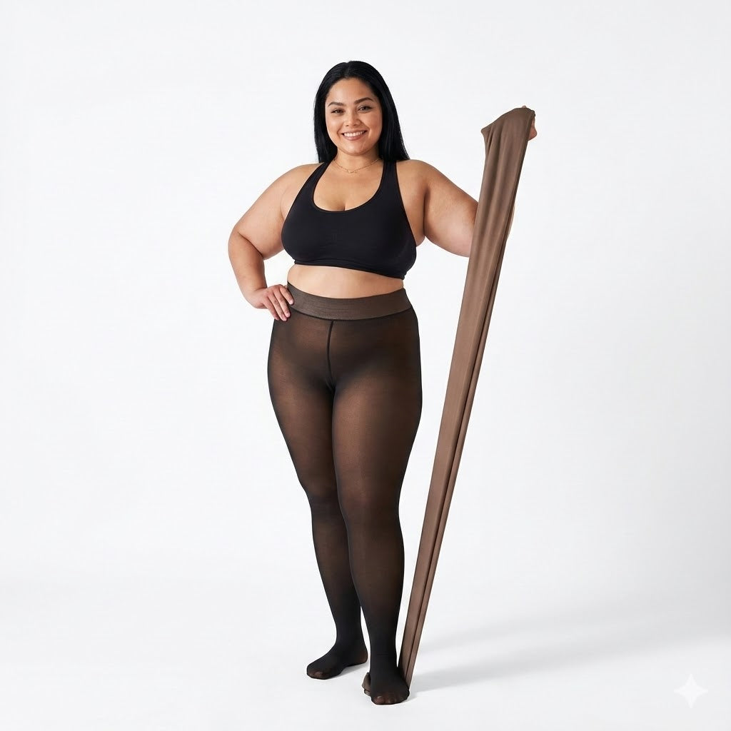 Plush Fleece Lined Winter Tights - Buy 1 Get 1