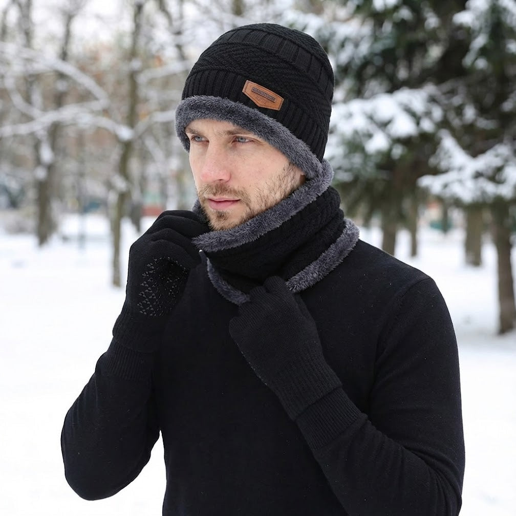 3-in-1 Winter Set: Hat, Scarf & Gloves